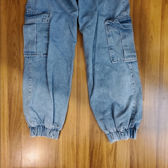 The Ragged Priest Denim Cargo Jogger Pants EUC Size 28 - Picture 5 of 9
